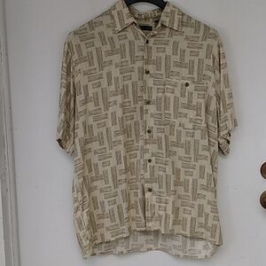 🌴🥥Natural Issue Vintage Medium Tribal Hawaiian Cruise Beach Vacation Y2k 90s
